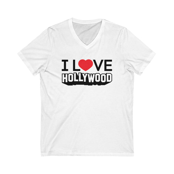 I Love Heart Hollywood Outline T-shirt