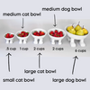 Ceramic Dog Bowl on Paws ©  | Lifted | Large