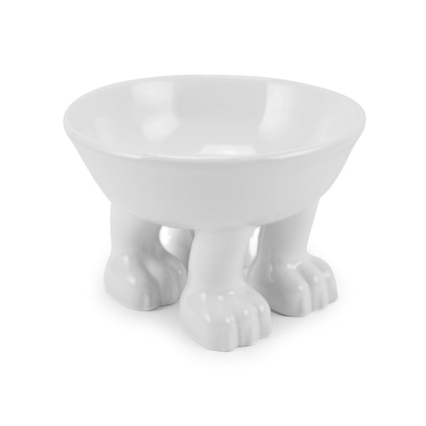 Ceramic Cat Bowl on Paws | Large | Lifted Footed Pet Dylan Kendall