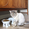 Ceramic Cat Bowl on Paws | Large | Lifted Footed Pet Dylan Kendall