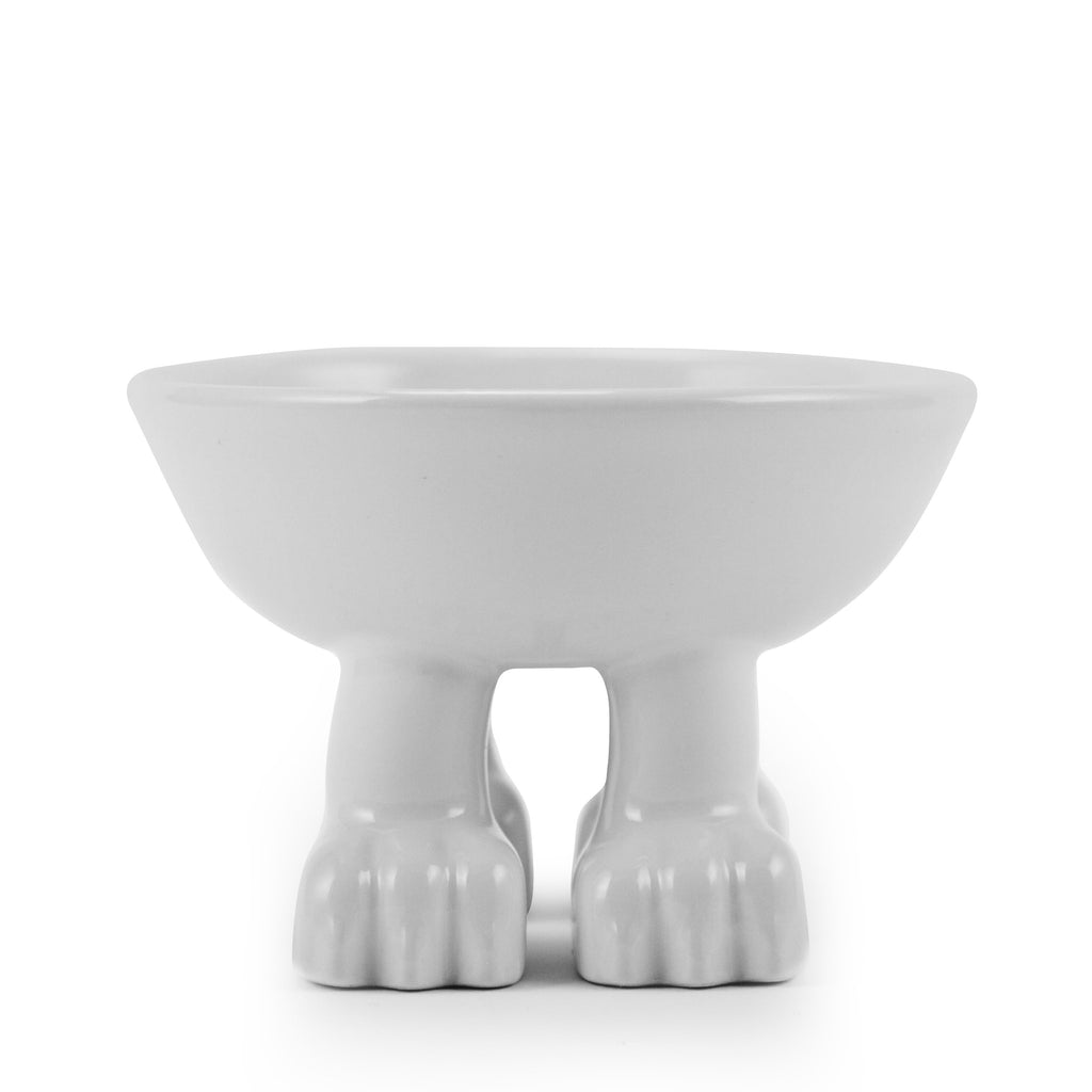 Ceramic Cat Bowl on Paws | Small | Lifted Footed Pet Dylan Kendall