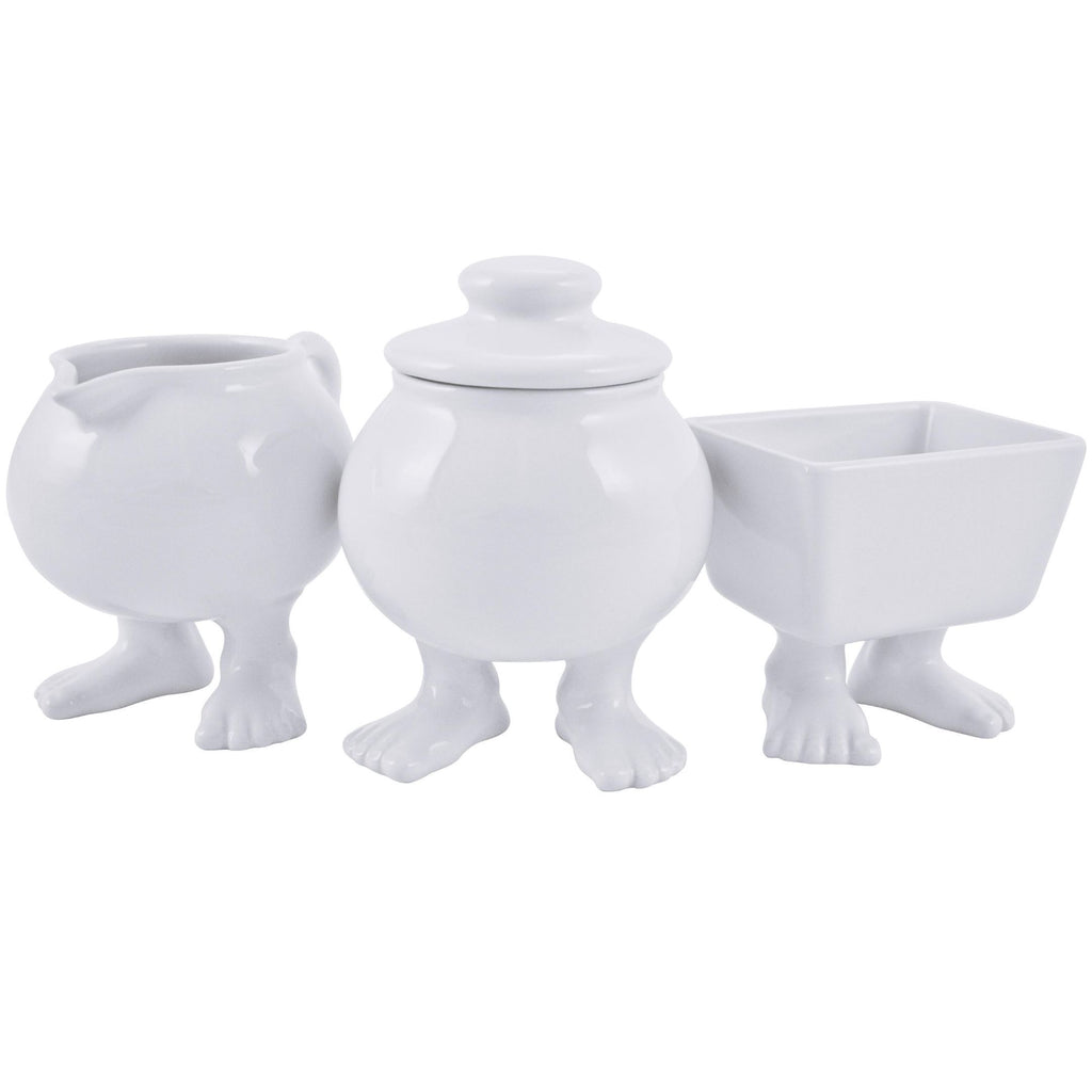 Ceramic Creamer, Caddy and Sugar Bowl with Lid 3 Piece Set! | Coffee or Tea Set Ceramic Sets Dylan Kendall