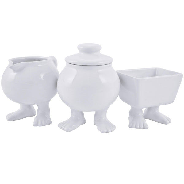 Ceramic Creamer, Caddy and Sugar Bowl with Lid 3 Piece Set! | Coffee or Tea Set Ceramic Sets Dylan Kendall