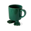 Ceramic Dinosaur Footed Mug © | Green Footed Mugs Dylan Kendall 