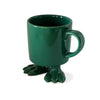 Ceramic Dinosaur Footed Mug © | Green Footed Mugs Dylan Kendall