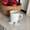 Ceramic Dinosaur Footed Mug © | White Footed Mugs Dylan Kendall