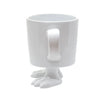 Ceramic Dinosaur Footed Mug © | White Footed Mugs Dylan Kendall