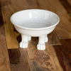 Ceramic Dog Bowl on Paws | Medium | Lifted Footed Pet Dylan Kendall