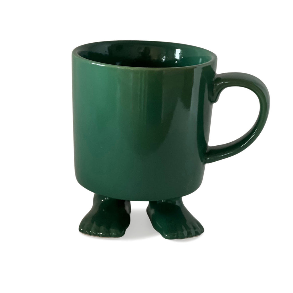 Ceramic Footed Mug © | Green Footed Mugs Dylan Kendall
