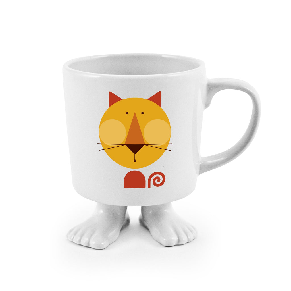 Ceramic Footed Mug | Cat Footed Mugs Dylan Kendall