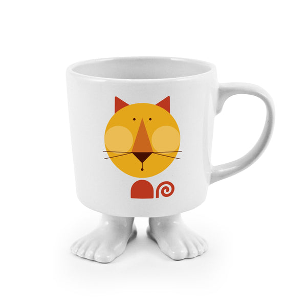 Ceramic Footed Mug | Cat Footed Mugs Dylan Kendall