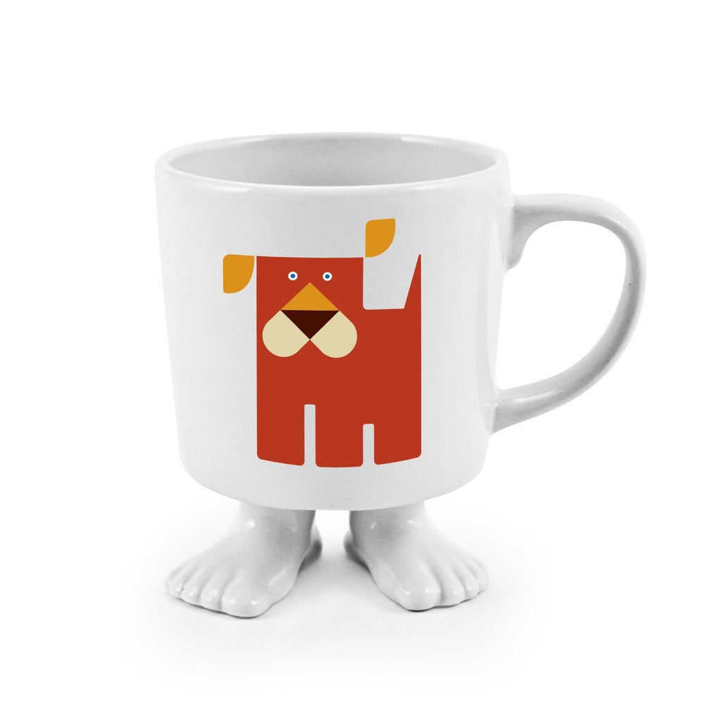 Ceramic Footed Mug | Dog Footed Mugs Dylan Kendall 