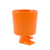 Ceramic Footed Mug | Orange Footed Mugs Dylan Kendall