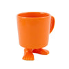 Ceramic Footed Mug | Orange Footed Mugs Dylan Kendall