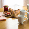 Ceramic Footed Mug | White Footed Mugs Dylan Kendall