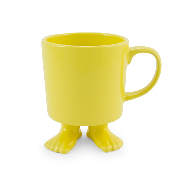 Ceramic Footed Mug | Yellow Footed Mugs Dylan Kendall 