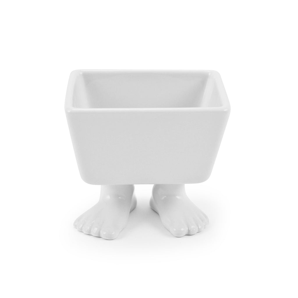 Ceramic Sugar Packet or Tea Caddy with Feet | Footed Dish Footed Home Dylan Kendall 