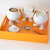 Ceramic Sugar Packet or Tea Caddy with Feet | Footed Dish Footed Home Dylan Kendall