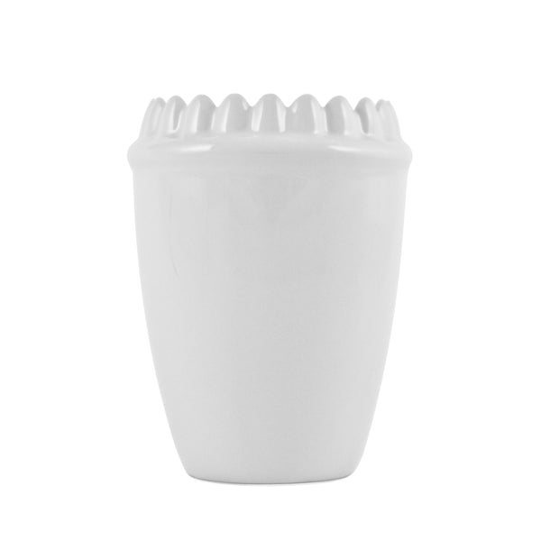 Ceramic Tooth Brush Cup | Pencils | Holder of Many Objects Footed Home Dylan Kendall White