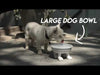 Ceramic Dog Bowl on Paws ©  | Lifted | Large