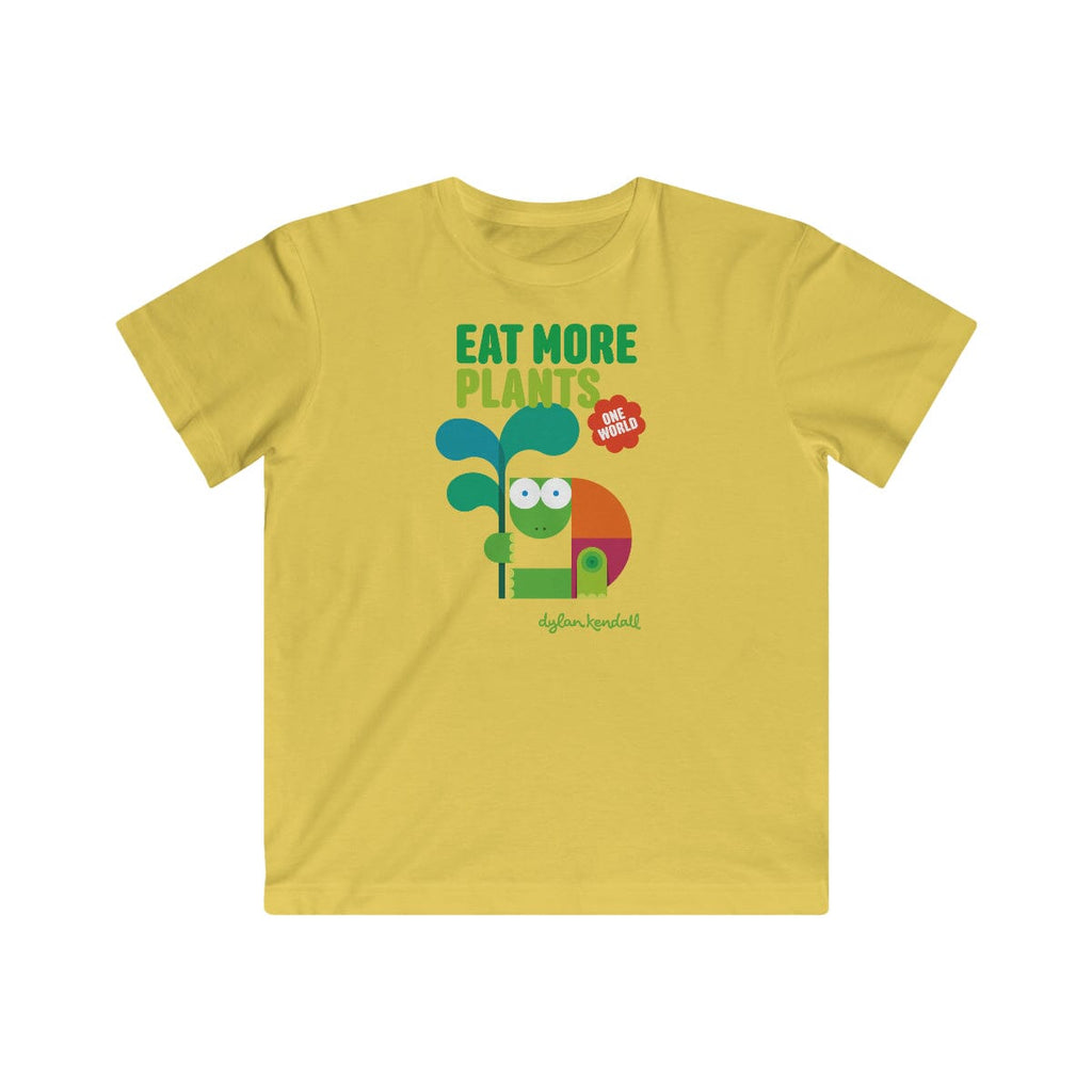 Kids T-Shirt | Eat More Plants! Kids clothes Printify Butter L 