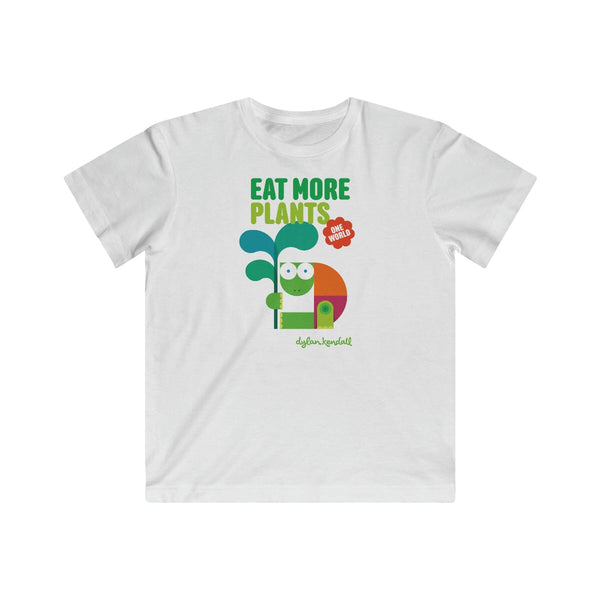 Kids T-Shirt | Eat More Plants! Kids clothes Printify White XS