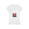 I Love Hollywood 100 Deep V-Neck Tee