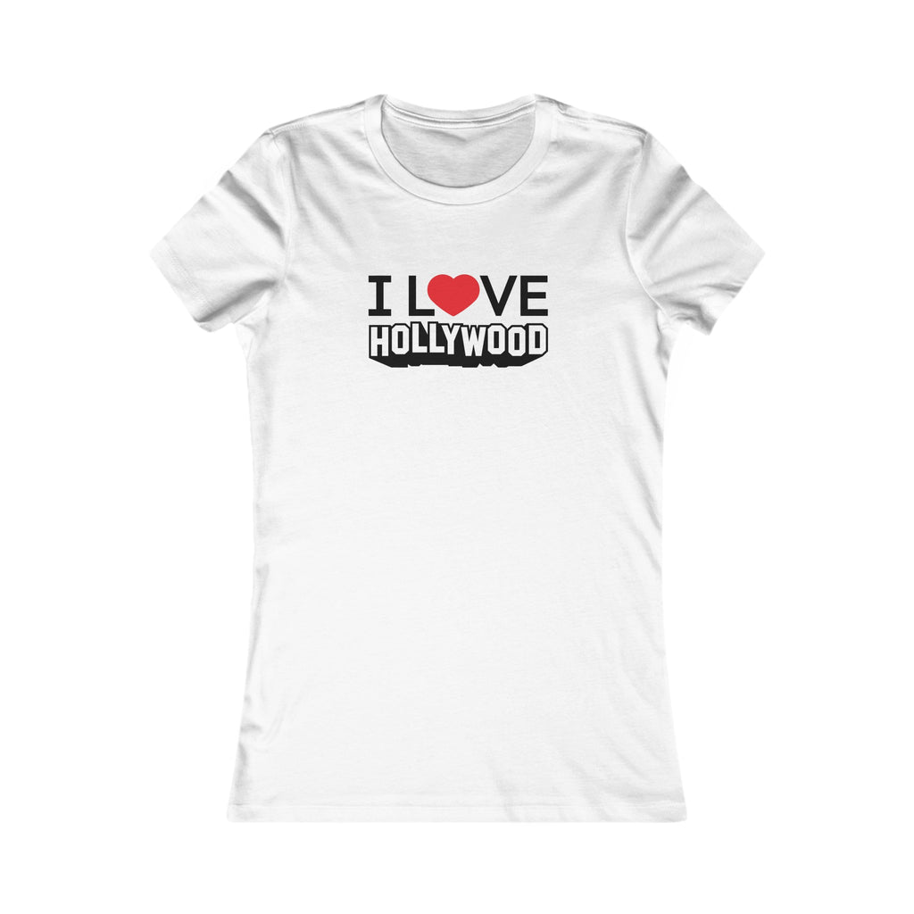 I Love Heart Hollywood Outline T-shirt