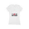 I Love Heart Hollywood Deep V-Neck Tee