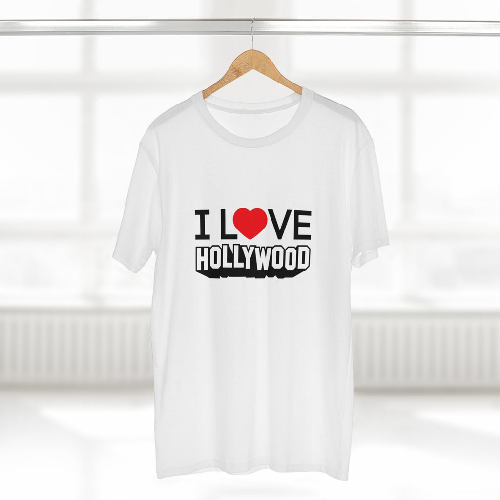 I Love Heart Hollywood Outline Men's T-shirt