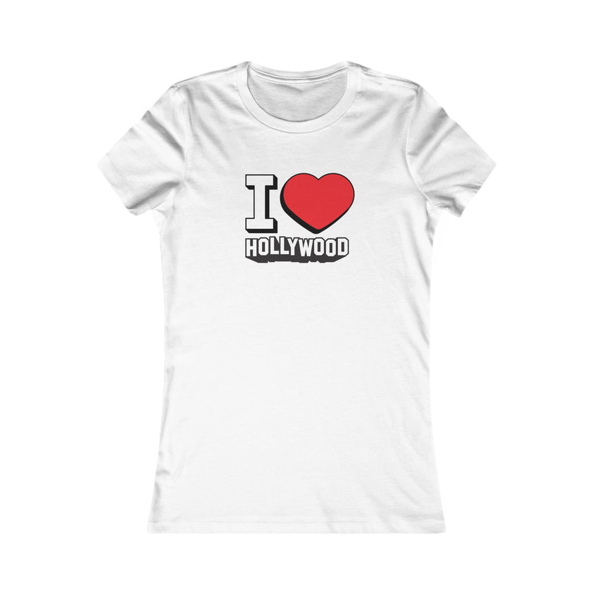 I Love Hollywood Outline T-shirt