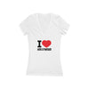 I Love Hollywood Deep V-Neck Tee