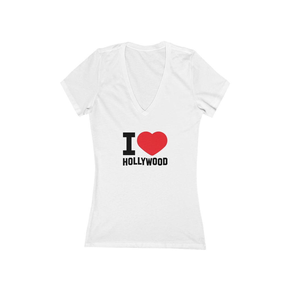 I Love Hollywood Deep V-Neck Tee