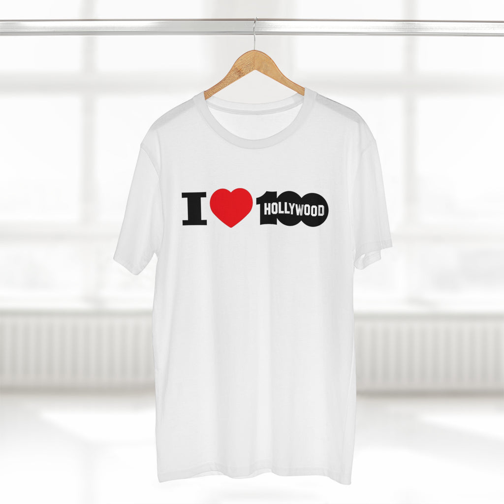 I Love Heart  Hollywood 100 Men's T-shirt