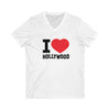 I Love Hollywood V-neck T-shirt