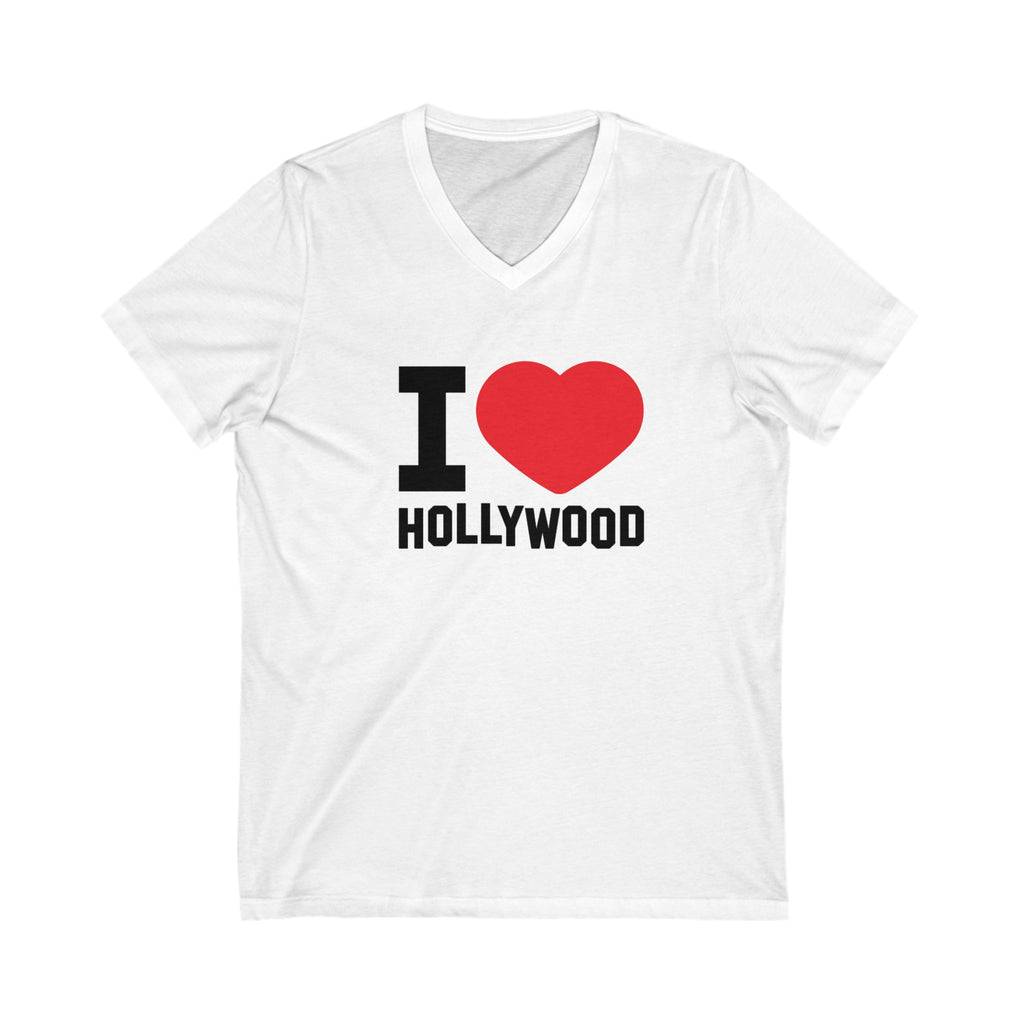 I Love Hollywood V-neck T-shirt