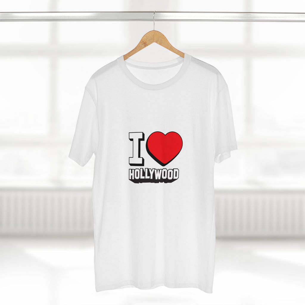 I Love Hollywood Outline Men's T-shirt