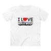 I Love Heart Hollywood Outline Men's T-shirt