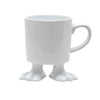 Ceramic Dinosaur Footed Mug © | White Footed Mugs Dylan Kendall 