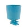 Ceramic Footed Mug | Blue Footed Mugs Dylan Kendall 