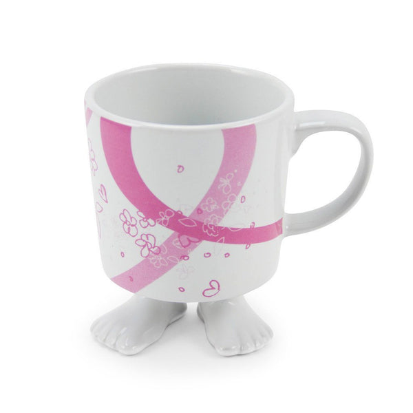 Ceramic Footed Mug | Breast Cancer Awareness Footed Mugs Dylan Kendall 