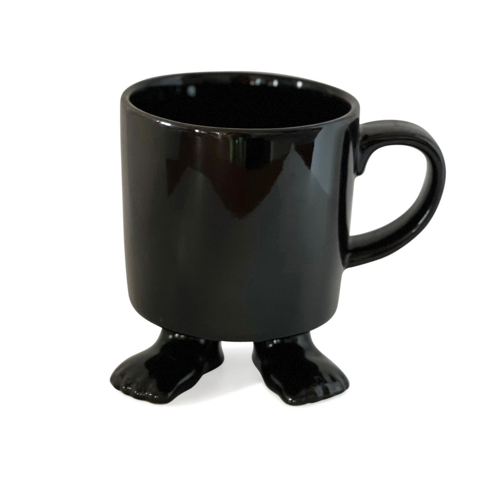 Ceramic Footed Mug © | Black Footed Mugs Dylan Kendall 
