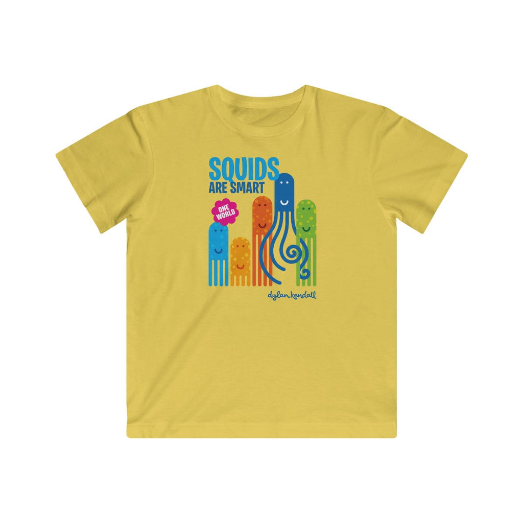 Kids T-Shirt | Squids are Smart! Kids clothes Printify Butter L 