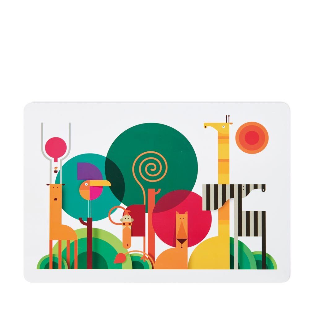 Placemat | Zebra on a Safari - Sustainable, Safe Kids Placemat Kids Placemats Dylan Kendall 