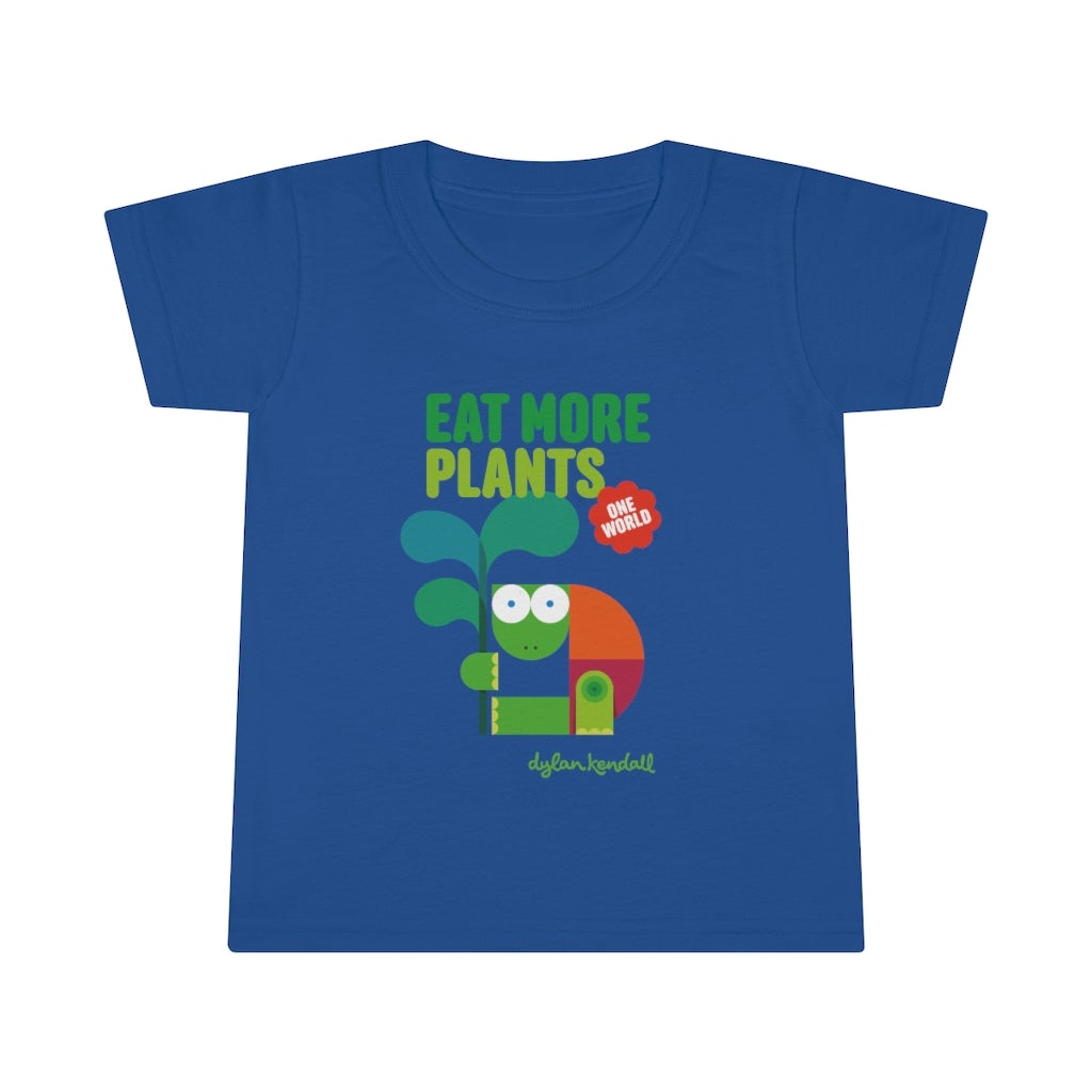 Toddler T-shirt | Eat More Plants! Toddler T-Shirts Printify Royal 2T 